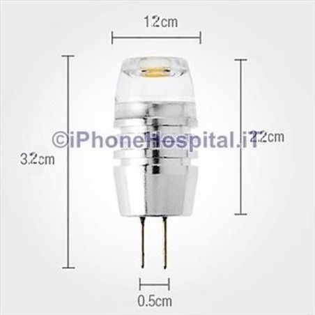 Bombilla LED G4 2W 180-210LM 3000-3500K de luz blanca cálida (12V)