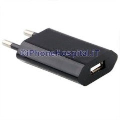 Apple Samsung Blackberry Adaptador de cargador de red USB para cargador 1A Negro