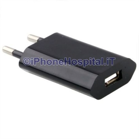 Apple Samsung Blackberry Adaptador de cargador de red USB para cargador 1A Negro