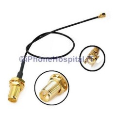 Câble adaptateur U.FL/IPX vers RP SMA femelle queue de cochon pour routeurs Wifi Réseaux sans fil - 1