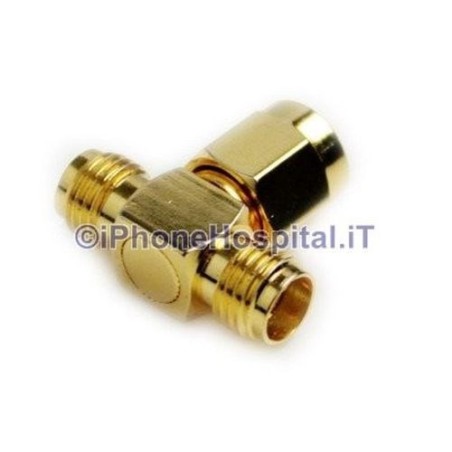 Adaptateur d'antenne SMA mâle vers 2 antennes RP-SMA femelles Câble réseau WiFi pour routeur T PC