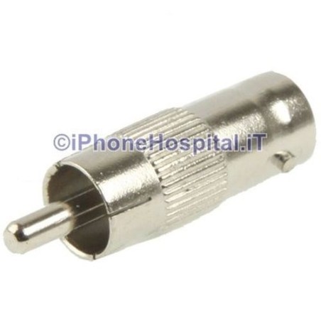 2 Piezas x Adaptador Conector RCA Macho a BNC Hembra