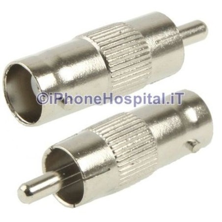 2 Piezas x Adaptador Conector RCA Macho a BNC Hembra - 2