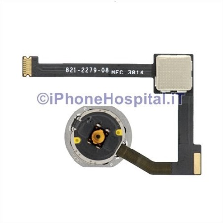 Botón Home Negro - Cable flexible para iPad Air 2 /iPad Mini 4/iPad Pro 12.9