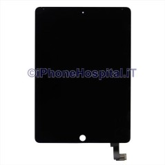 Schermo Vetro Touch Screen LCD Assemblato Nero per iPad Air 2 - 5
