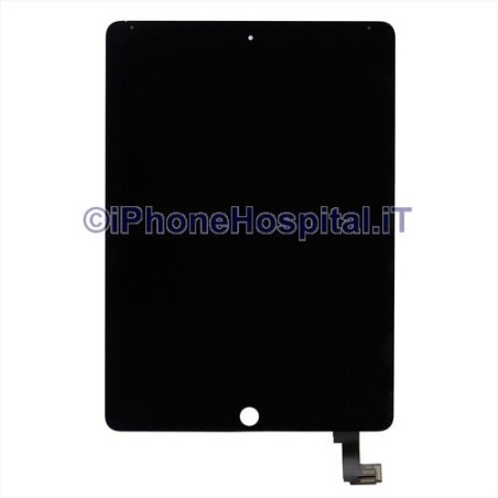Schermo Vetro Touch Screen LCD Assemblato Nero per iPad Air 2 - 5