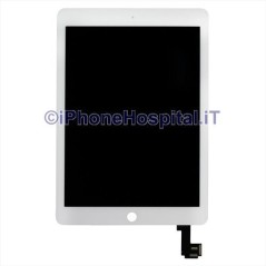 Cristal de pantalla táctil LCD ensamblado blanco para iPad Air 2 - 1