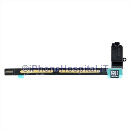 Audio jack Flat Cable Nero per Apple iPad Air 2 Versione WiFi - 1