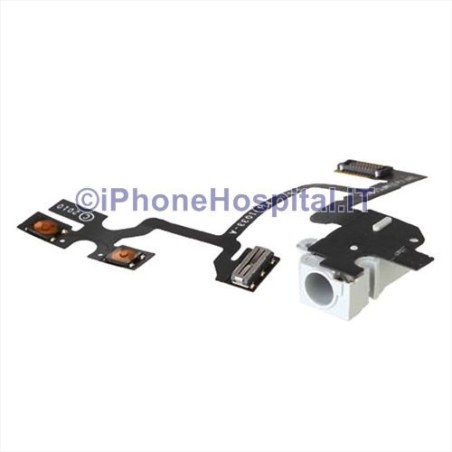 Flat Jack Volume Iphone 4 White - 1