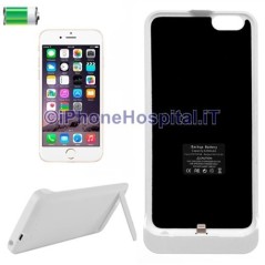 Bateria externa recarregável com suporte para iPhone 6 Plus branco 3 em 1 - 5
