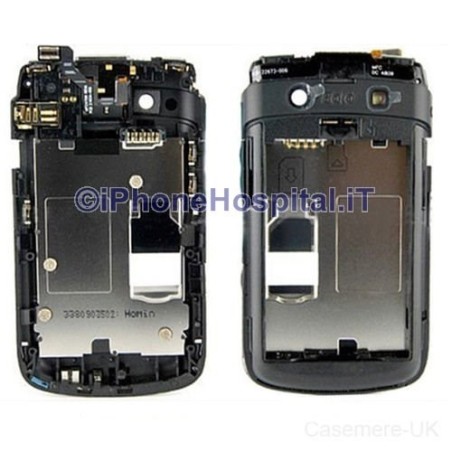 Capa Retro Chassis para Blackberry 9700 Bold Preto - 1