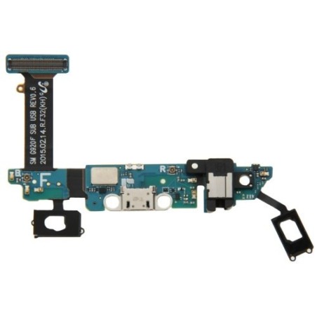 Connettore Dock de carregamento e cabo plano para Samsung Galaxy S6 G920F - 2