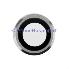 Soporte plateado para cámara trasera con lente para iPhone 6 / 6S - 1