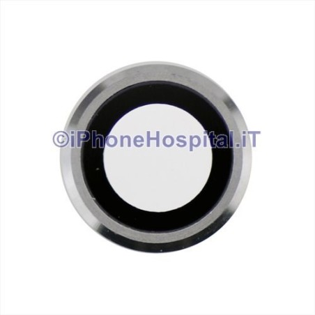 Soporte plateado para cámara trasera con lente para iPhone 6 / 6S - 1