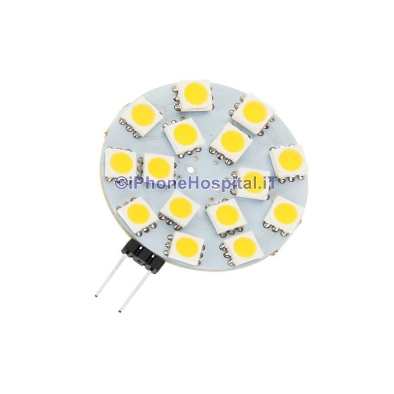 Bombilla LED G4 3W 15 Led SMD 240lm Blanco Cálido (12v) para Autocaravana y Barco - 2 Bombilla LED G4 3W 15 Led SMD 240lm Blanco Cálido (12v) para Autocaravana y Barco - 2