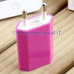 Chargeur secteur USB pour Apple Samsung Blackberry Chargeur 1A Violet