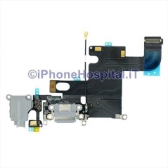 Conector de carga Jack Fones de ouvido Microfone Antena plana Cinza escuro iPhone 6 - 2