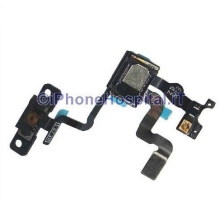 Sensor de luz y botón de encendido iPhone 4S montados