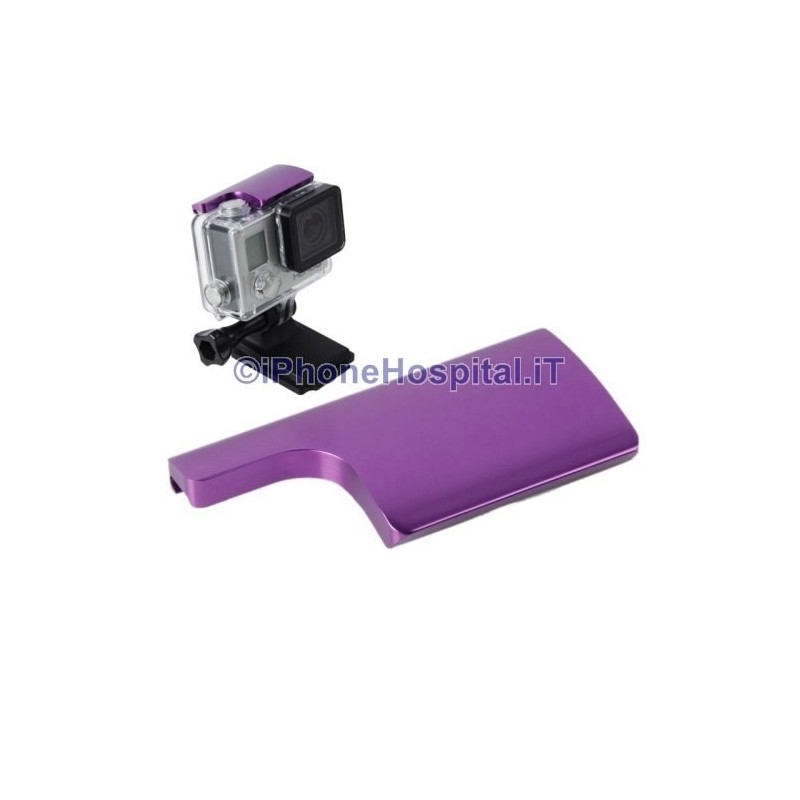 Support de fermeture de remplacement en aluminium pour GoPro 4 & 3+ Couleur violet - 2 Support de fermeture de remplacement en aluminium pour GoPro 4 & 3+ Couleur violet - 2