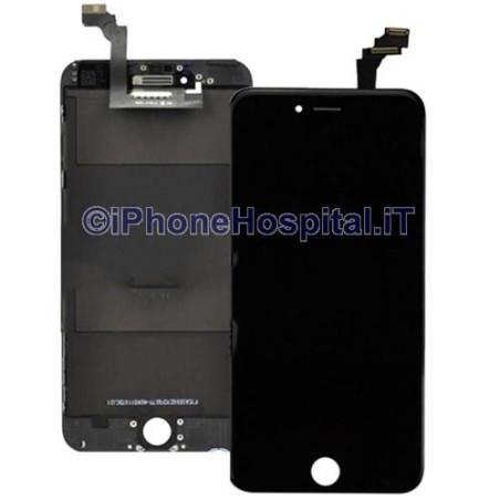 Schermo Vetro + Touch + Lcd per iPhone 6 Nero Compatibile Grado A - 1