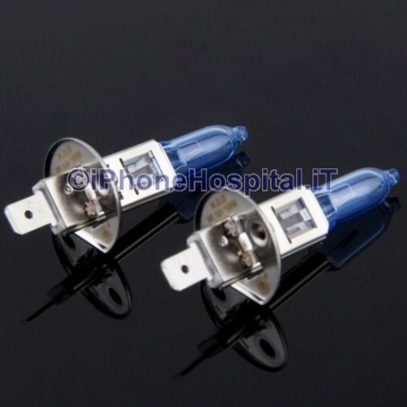 Pair of H1 White Halogen Bulbs 100w Xenon Effect