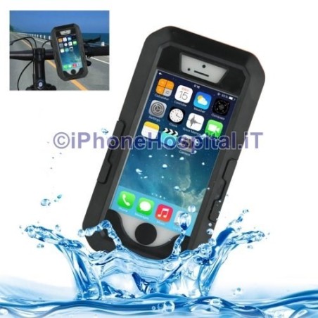 Capa com suporte para bicicleta em ABS impermeável para iPhone 5/5S/SE - 1