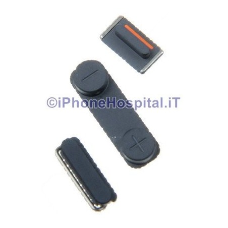 Apple Volume Mute et ON OFF pour iPhone 5 Noir