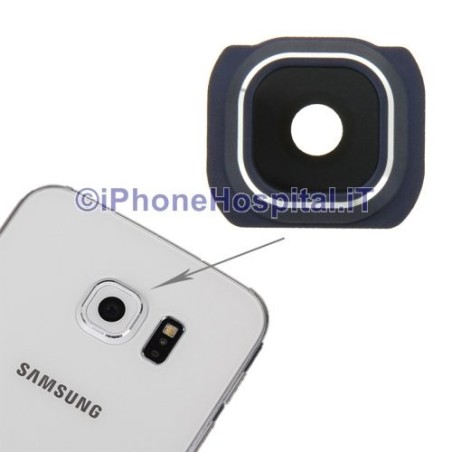 Samsung Lentille en verre noire pour l'appareil photo arrière du Galaxy S6 G925 - 1