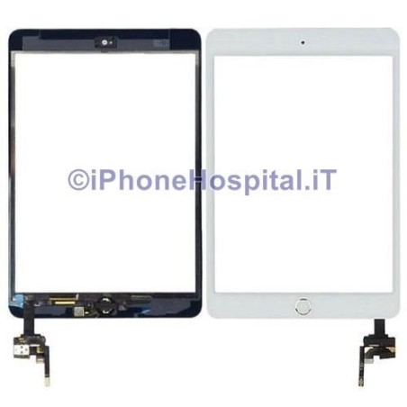 Ecran tactile blanc Assembled Button Edge Gold pour iPad Mini 3 A1599-A1600 - 1