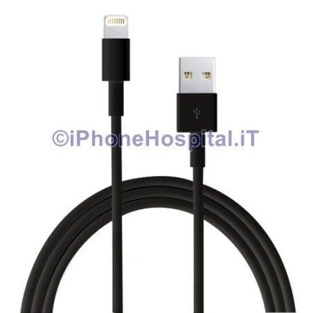 IPhone 5 5S 5C 6 PLUS Ipad Mini iPod Cable de datos USB de 8 clavijas Negro