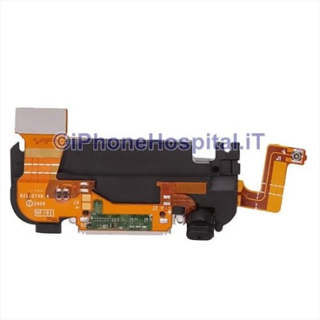 Conector de carga, Flex Altavoz Zumbador Color Negro para iPhone 3GS