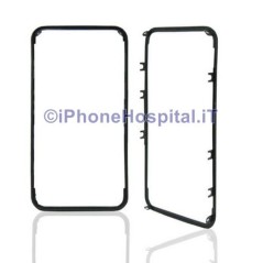 Moldura de plástico para tela sensível ao toque preta para iPhone 4G com cola já instalada incluída - 1