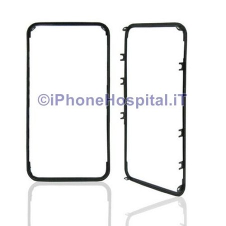 Marco Borde Plástico Pantalla Táctil Negro iPhone 4G pegamento ya instalado Incluido - 1