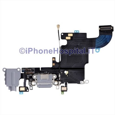 Connecteur Jack de chargement Antenne micro casque Gris foncé iPhone 6S 821-00078-08