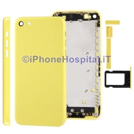 Retro Cover Giallo per iPhone 5C - 3