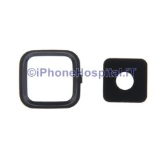 Vidrio Negro Lente de la Cámara Trasera para Samsung Note 4 / N910 (Negro)