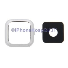 Black Rear Camera Lens Glass Cover for Samsung Note 4/N910 (White)