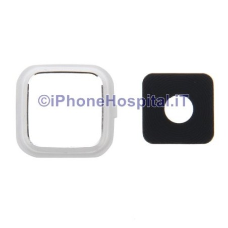 Vitre Noire Objectif Appareil Photo Arrière pour Samsung Note 4/N910 (Blanc)