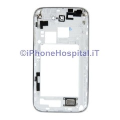 Central Frame for Note 2 GT N7100, White Middle Plate with Buttons.