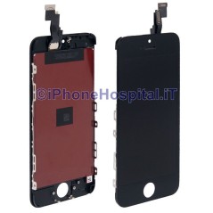Schermo Vetro Touch Screen Lcd per iPhone 5C Nero OEM - 5
