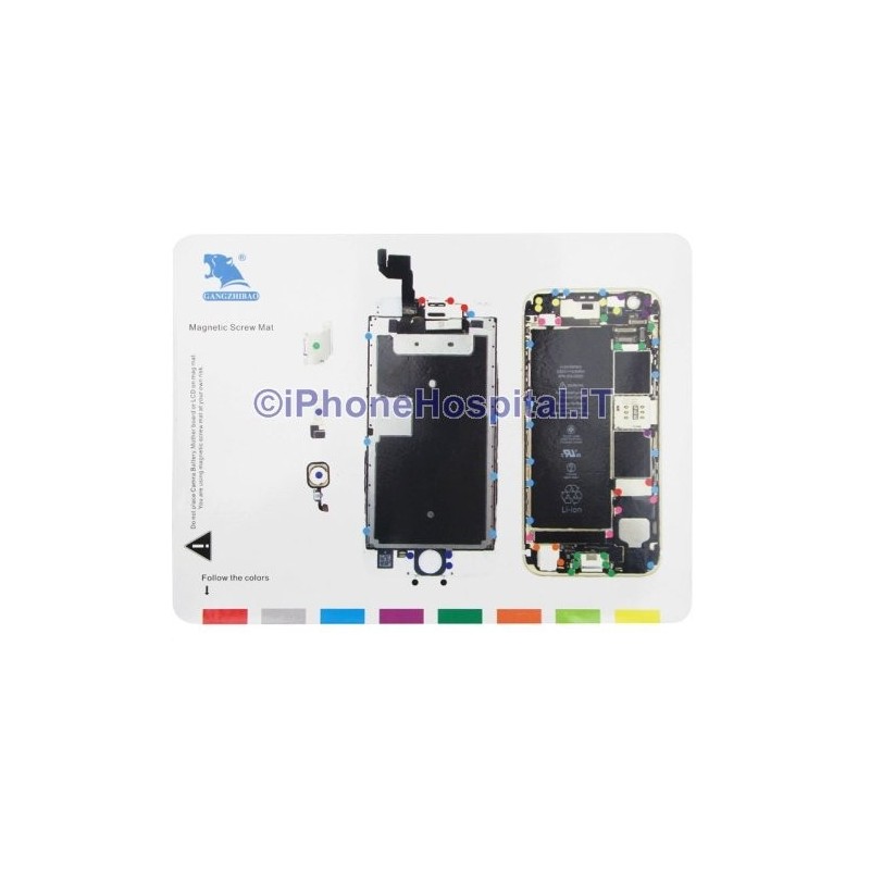 Tablet magnético de alojamento de parafusos para iPhone 6S A1633, A1688, A1700 - 2 Tablet magnético de alojamento de parafusos para iPhone 6S A1633, A1688, A1700 - 2