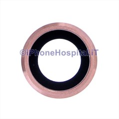 Soporte rosa para cámara trasera con lente para iPhone 6S Plus - 2