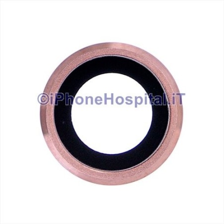 Suporte de Câmera Traseira Cor-de-Rosa com Lente para iPhone 6S Plus - 2