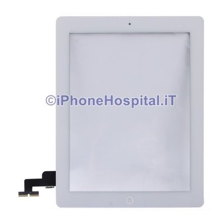 Pantalla táctil para iPad 2, blanco, ensamblada de alta calidad.