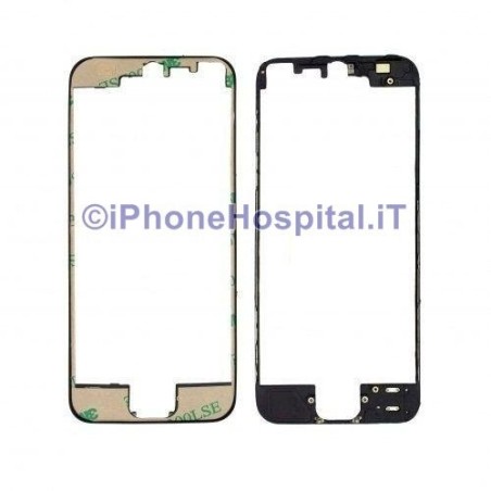 Support en verre tactile pour iPhone 5 noir avec adhésif - 1