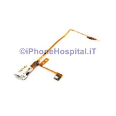 Flat Flex Power Button ON OFF Power Jack Audio Headphone White iPod Nano 5 - 1