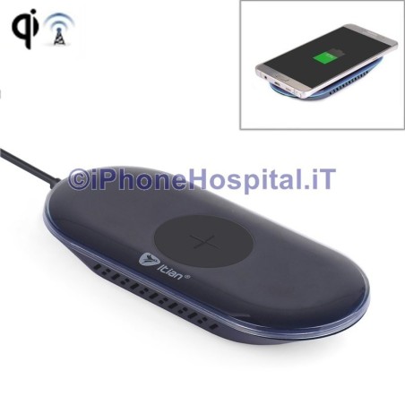 Caricatore Wireless per iPhone X /8 / 8 Plus / 5S /Samsung Itian Q300 A7  - 6
