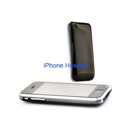 Colour case Noir avec bord transparent pour iPhone 3G/3GS - 1