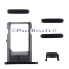 Cubierta trasera gris transparente para iPhone 6