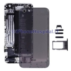Cubierta trasera transparente gris para iPhone 6 - 4
